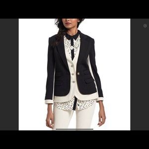 Cartonnier Anthropologie Layered Blazer Black & Ivory
